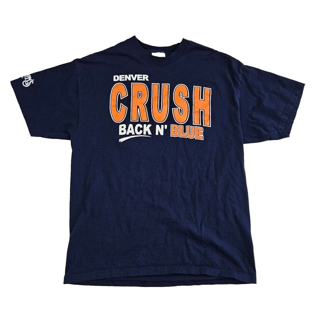 Denver Crush (Mens Large) Broncos Shirt Short Sleeve NFL Graphic‎ Tee Vintage